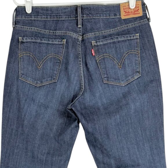 Michael Kors Womens Stretch Zip Pockets Mid Rise Skinny Blue Denim Jeans Size 8 - Picture 4 of 11